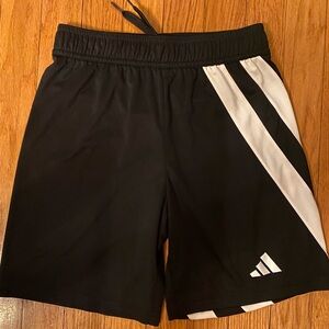 Boys size 11-12y Adidas Black and White Sports Shorts